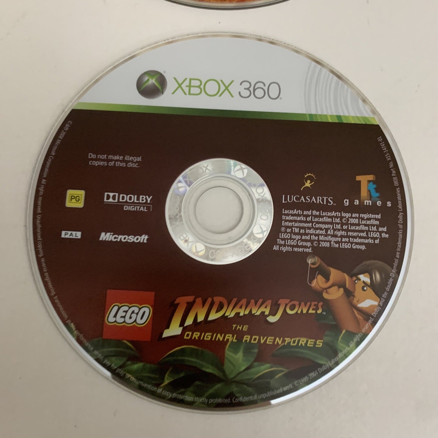 Indiana Jones + Kung Fu Panda Microsoft XBOX 360 PAL Double Pack Game
