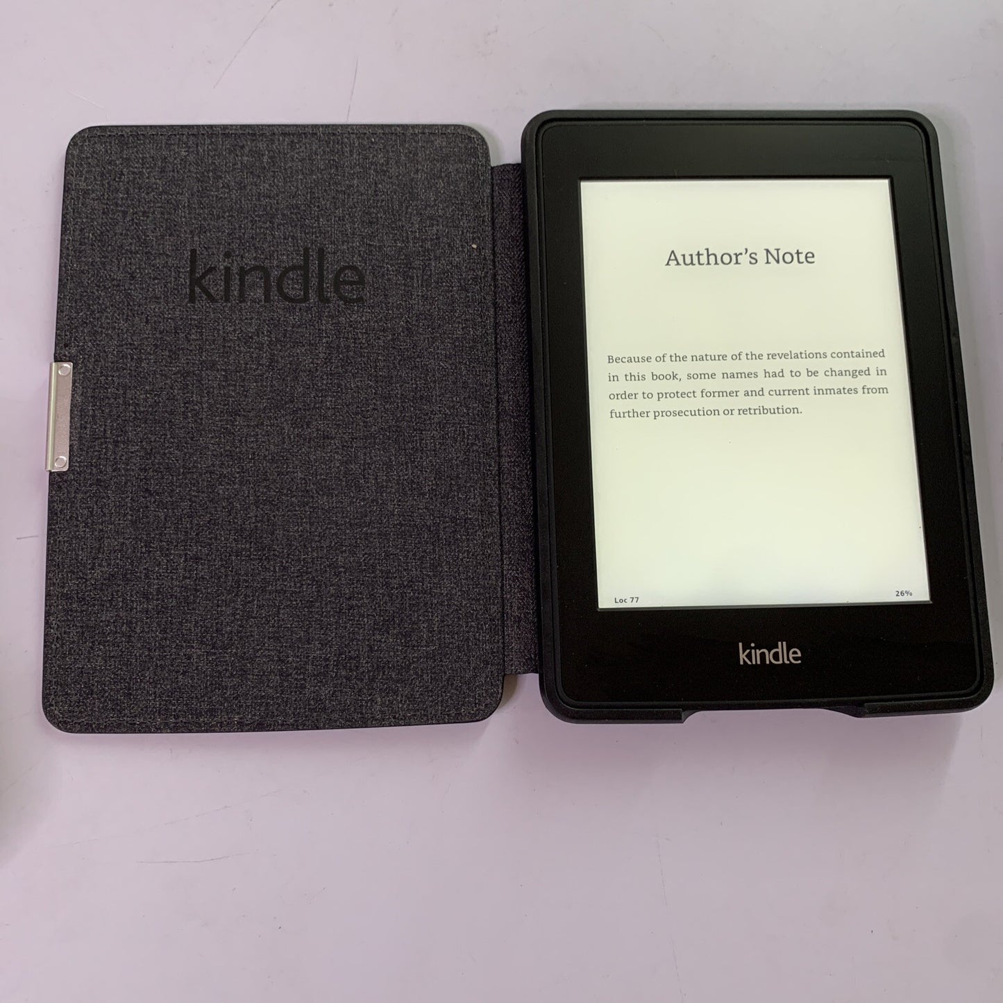 Amazon Kindle Paperwhite 6th Generation 6" 4GB Black with Cover