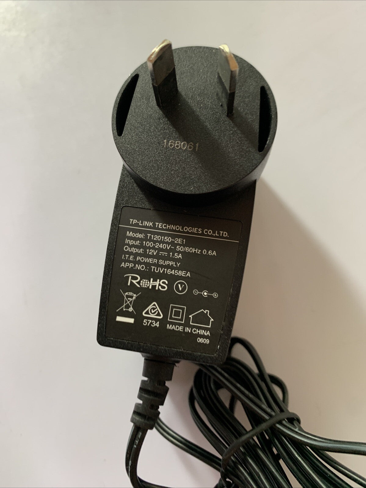 Genuine TP-Link T120150-2E1 AC Adapter 12V 1.5A Power Supply For Wireless Router