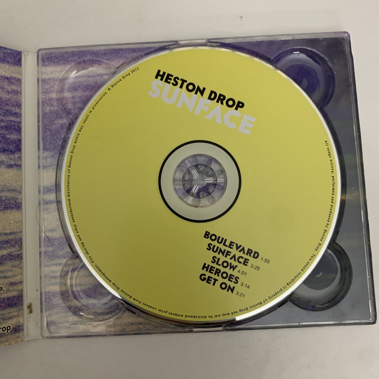Heston Drop – Sunface (CD, 2013) Digipak