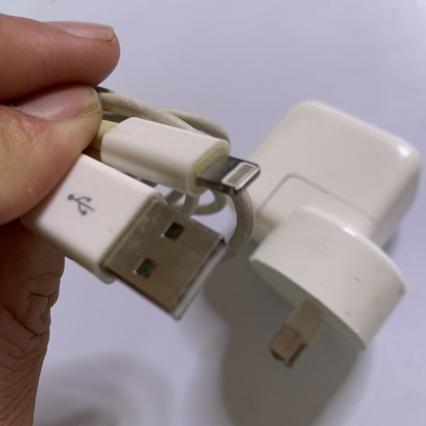 Genuine Official Apple USB Wall Charger 1402 + Lightning cable