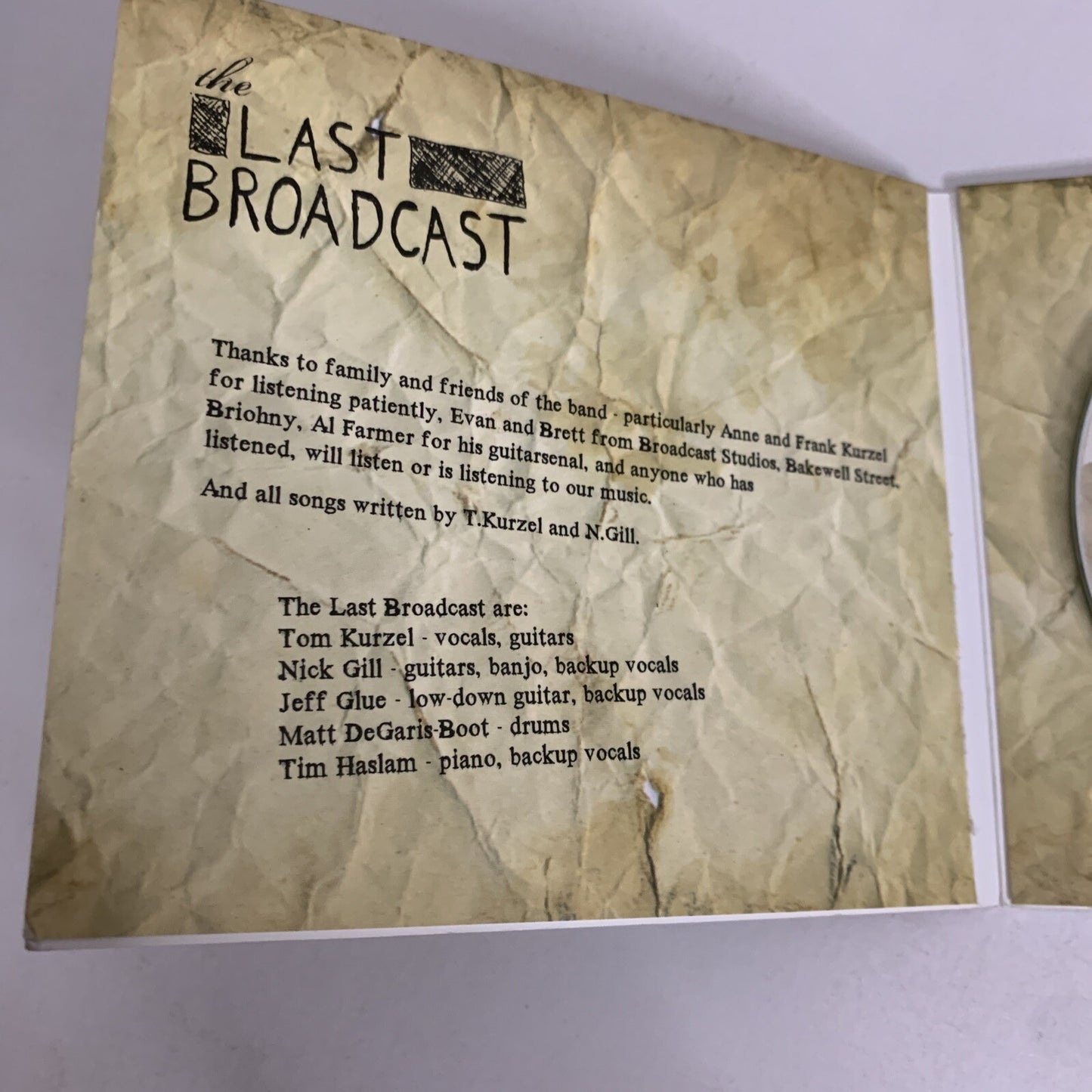 The Last Broadcast - Draw The Curtain (CD, 2007) Digipak