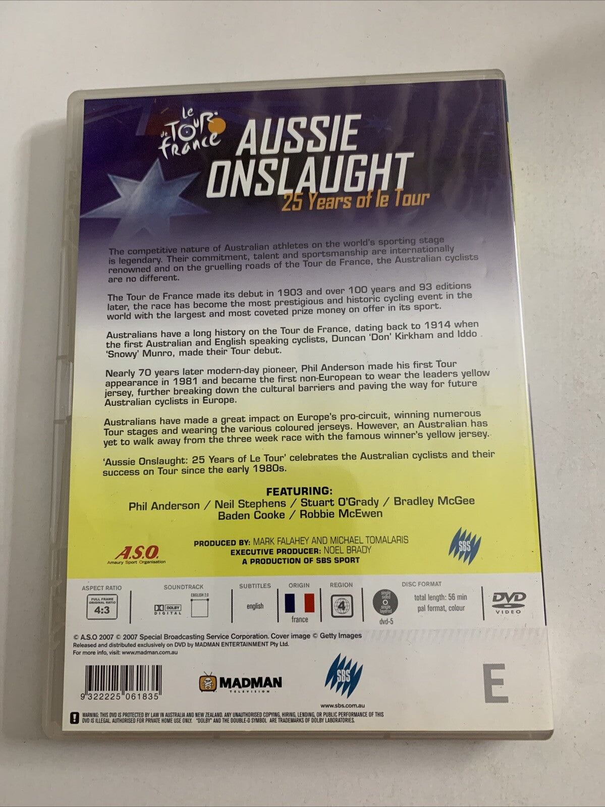 Le Tour De France: Aussie Onslaught 25 Years Of Le Tour (DVD) Region 4