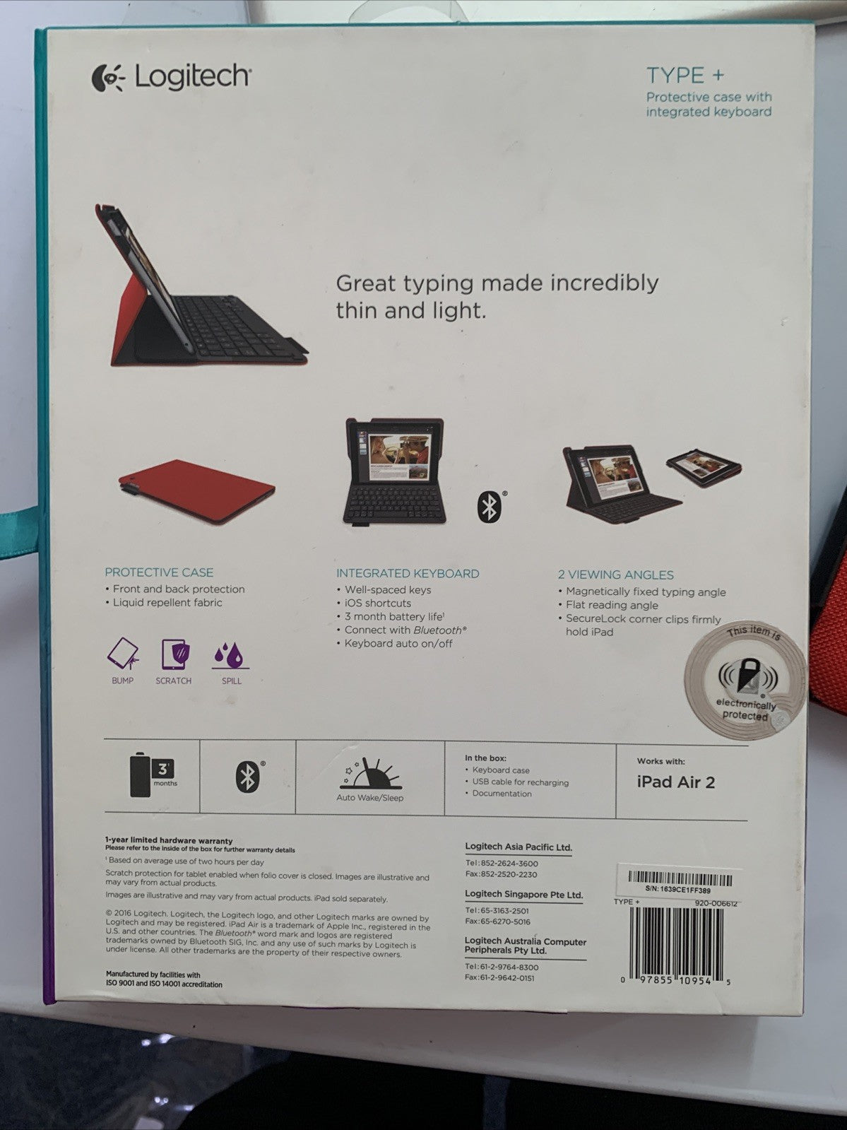 2x Logitech Bluetooth Keyboard *Doesn't Turn On For Parts