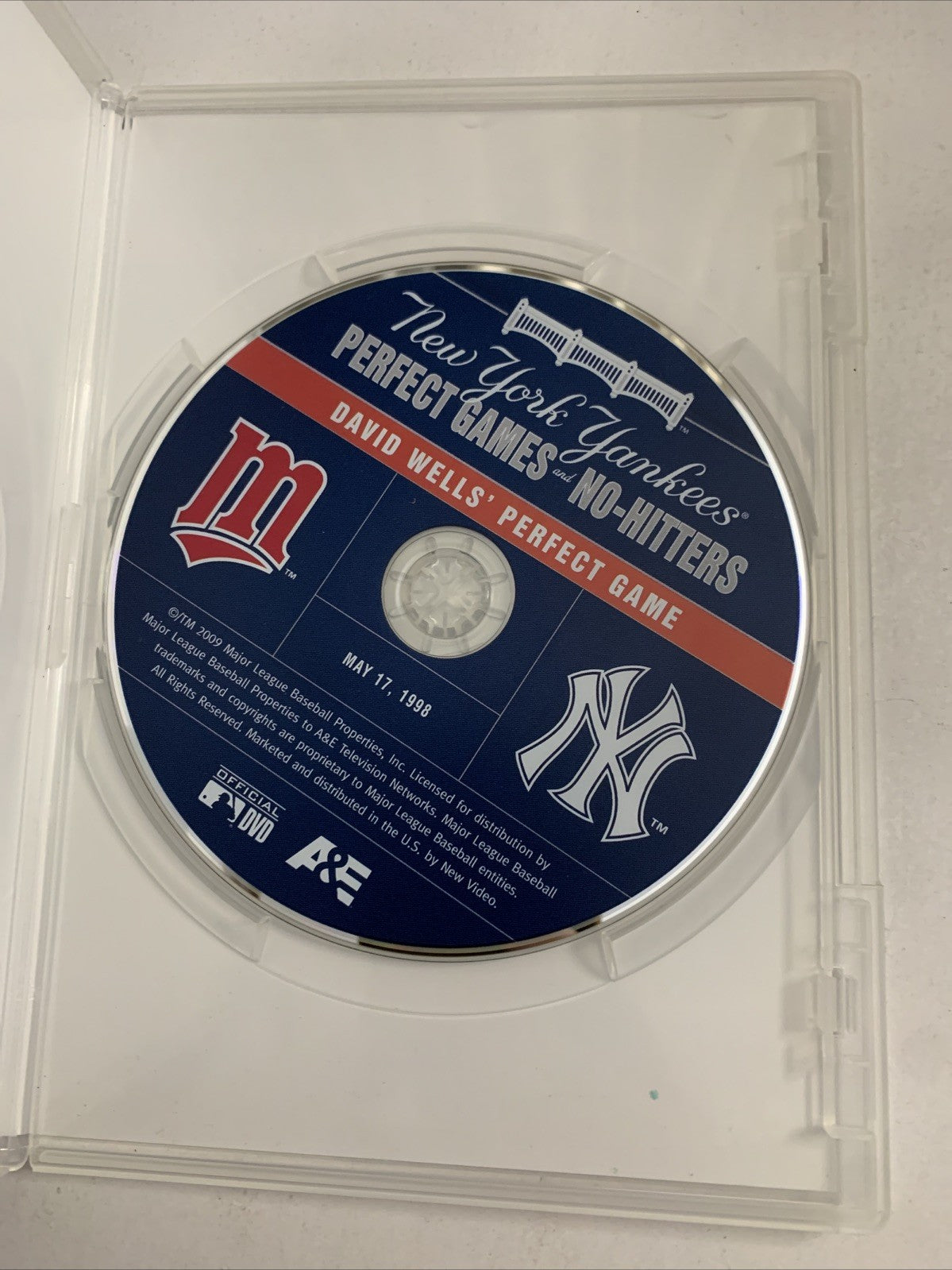 New York Yankees David Wells Perfect Game (DVD, 2009) MLB Baseball All Regions