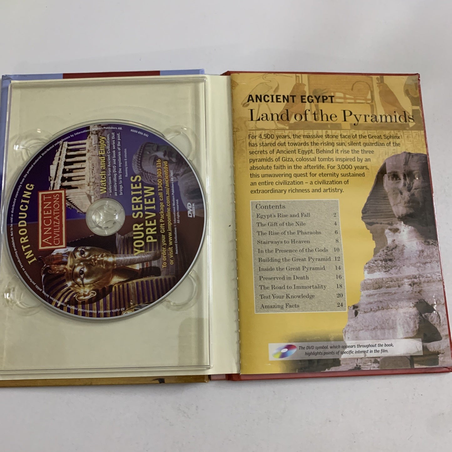 Land Of The Pyramids (DVD + Book) Ancient Egypt Secrets Documentary All Regions