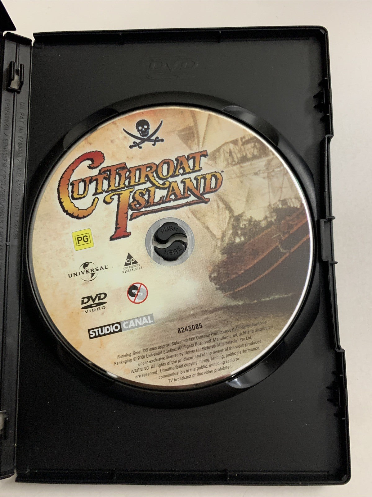 Cutthroat Island (DVD, 1995) Frank Langella, Geena Davis, Matthew Modine Region4