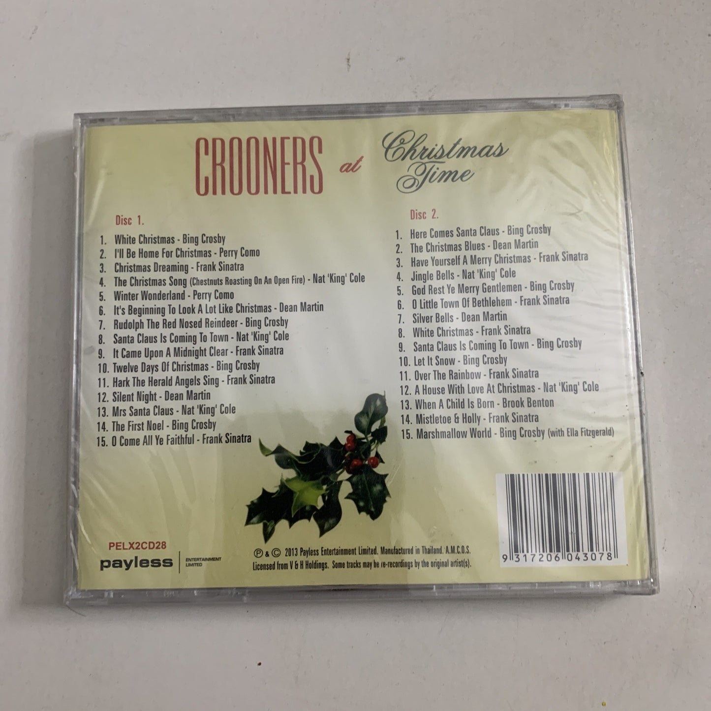 Crooners At Christmas Time (CD,2013) 2-Disc Frank Sinatra Dean Martin & More NEW