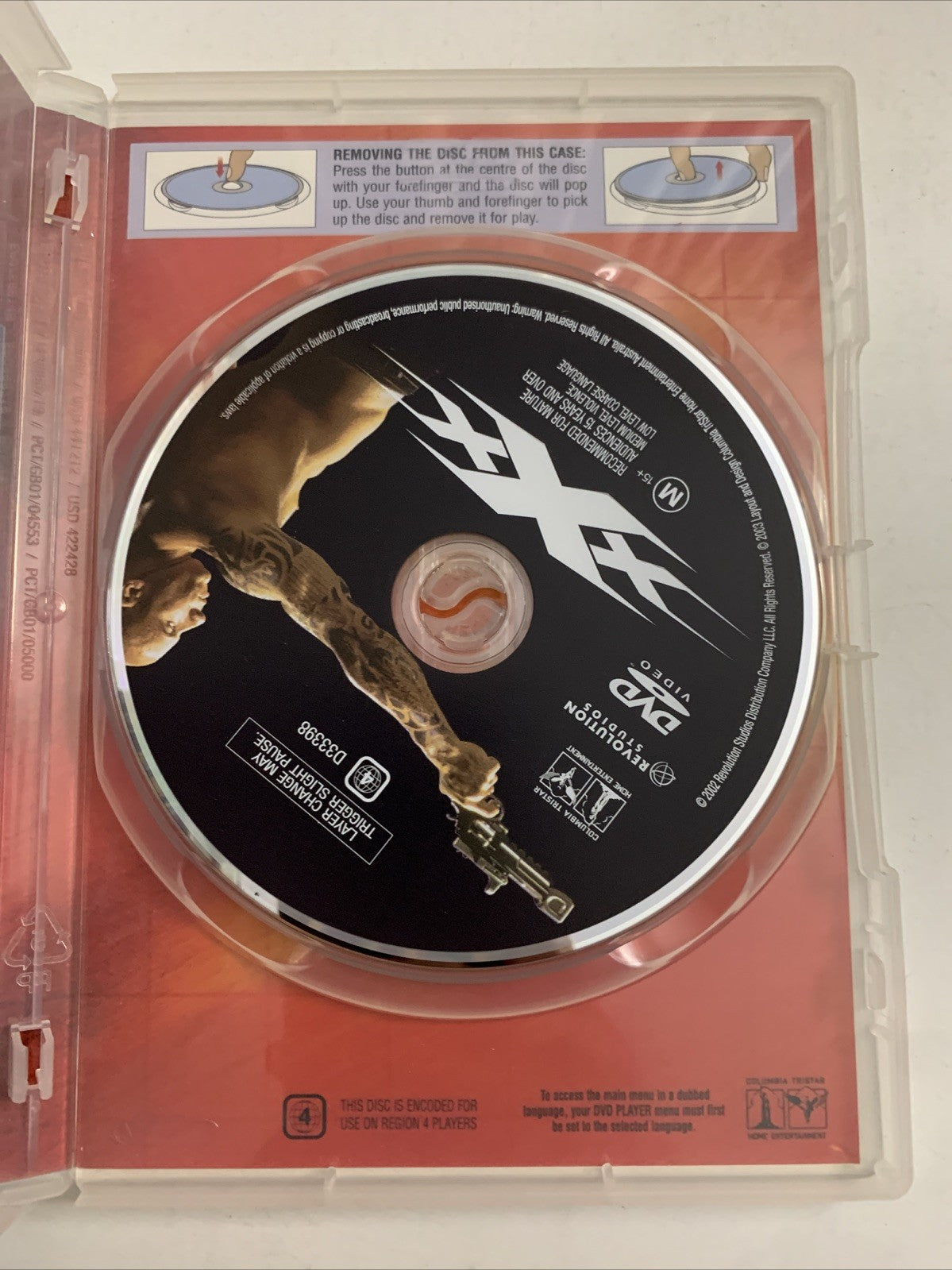 XXX (DVD, 2002) Vin Diesel, Asia Argento Region 4