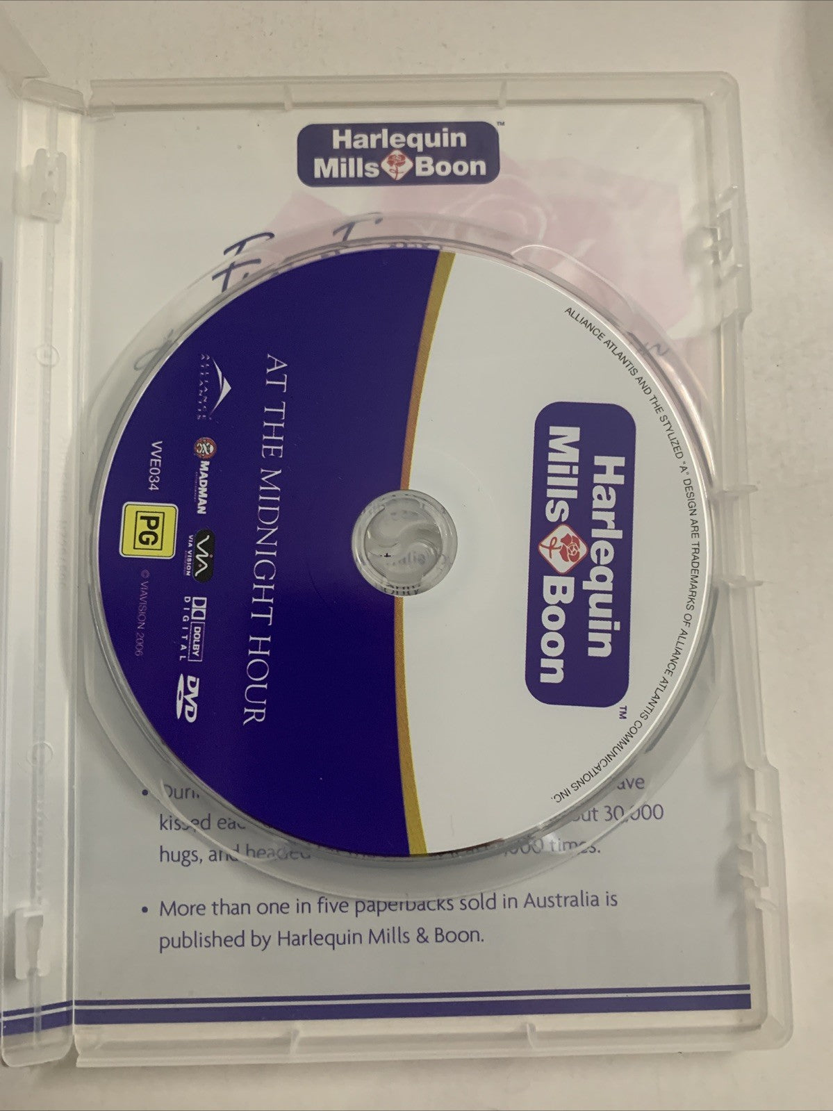 Mills & Boon : At The Midnight Hour (DVD, 1995) Patsy Kensit Region 4