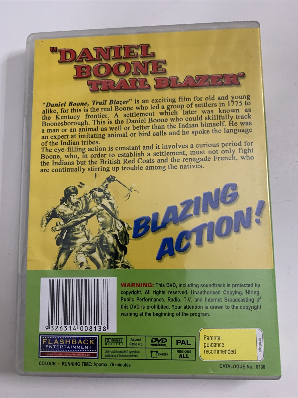 Daniel Boone Trail Blazer (DVD, 1956) Henry Fonda All Regions NEW