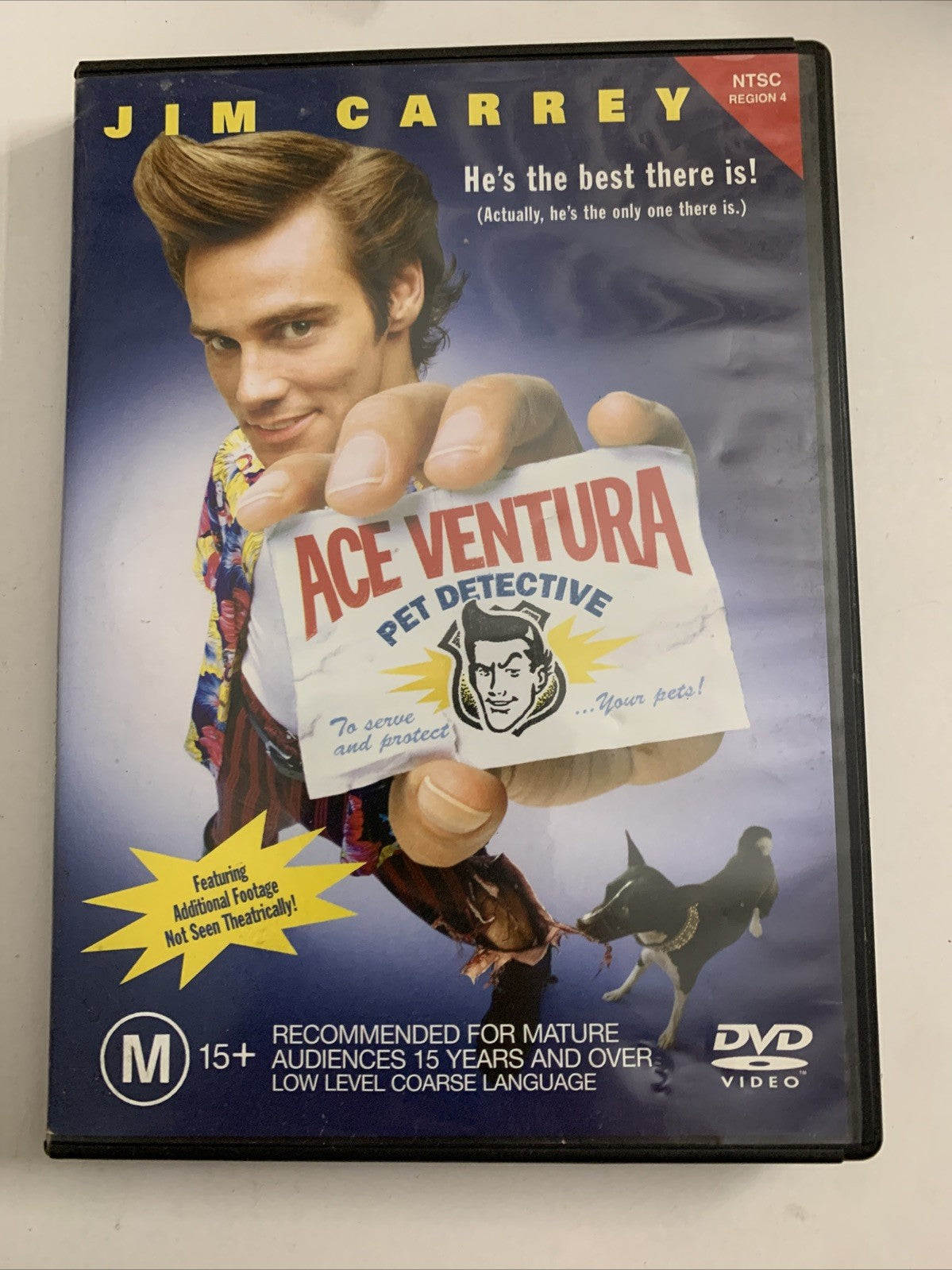 Ace Ventura Pet Detective (DVD, 1994) Jim Carrey, Sean Young, Courteney Region4