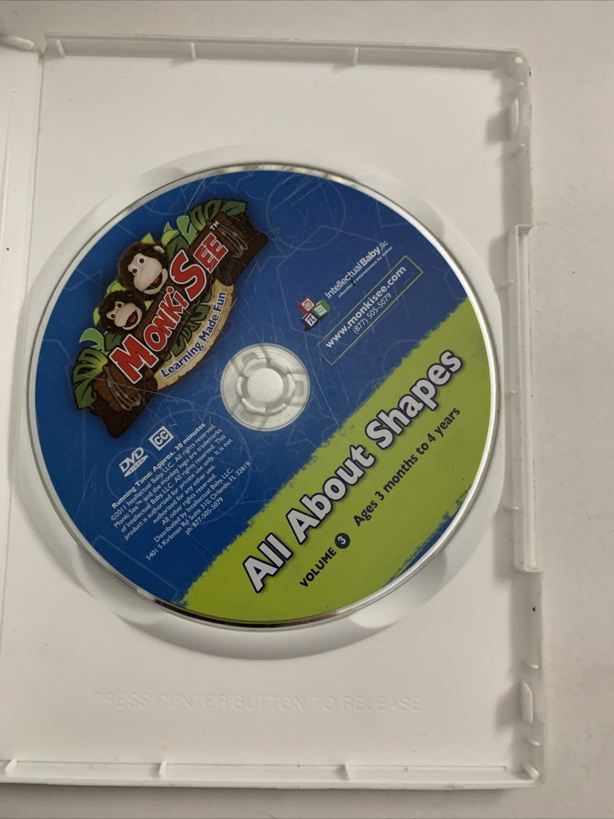 Monki See All About Shapes Volume 3 (DVD) Early Learning Education