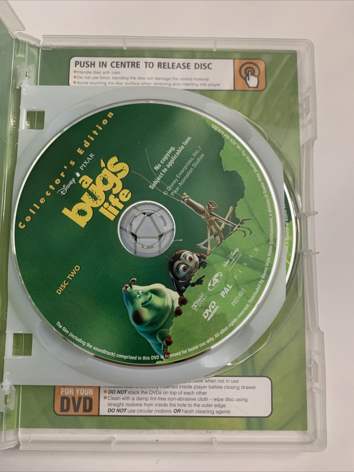 A Bug's Life (DVD, 1998) Disney Pixar Animation Film Region 4