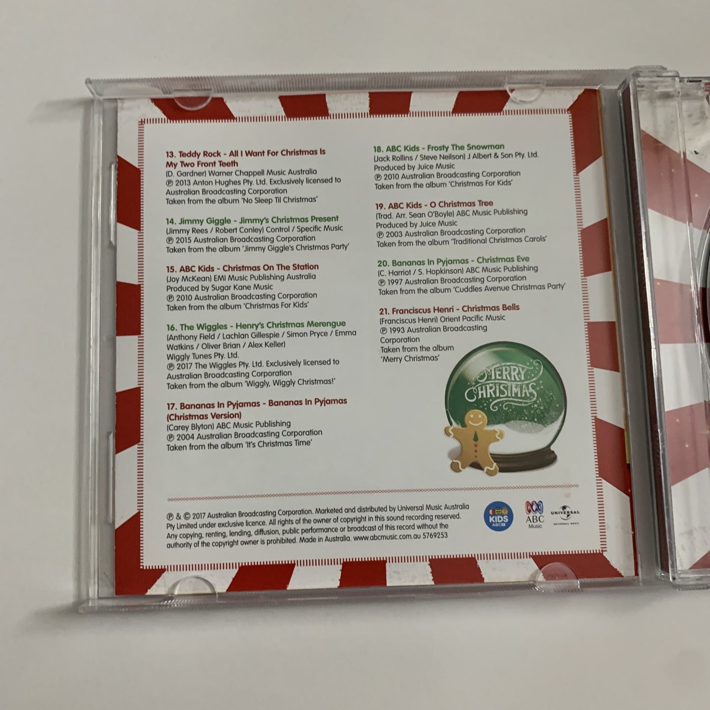 ABC Kids Christmas Volume 4 by ABC Kids (CD, 2017) The Wiggles Album