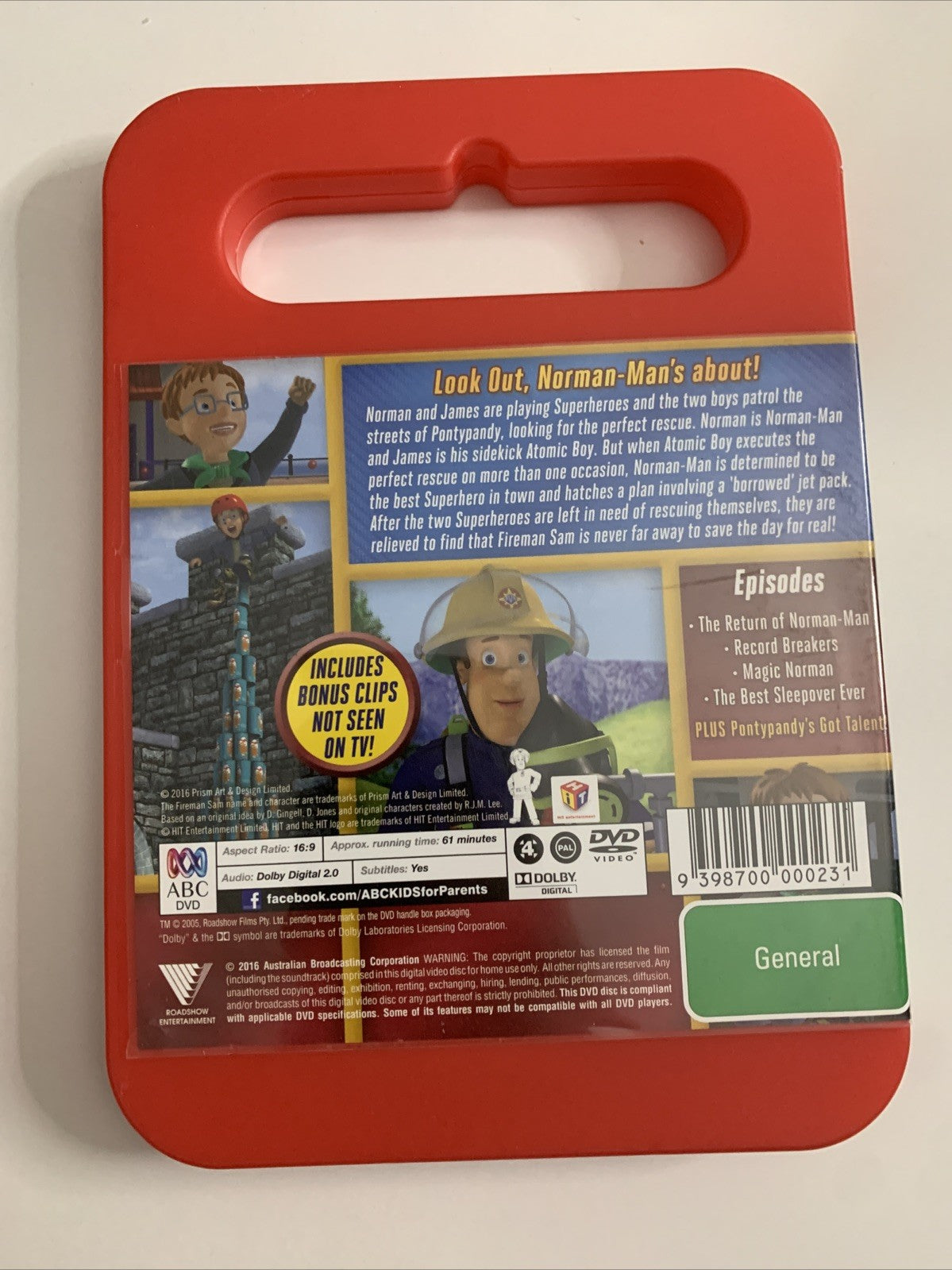 Fireman Sam Norman On The Loose (DVD, 2016) Region 4