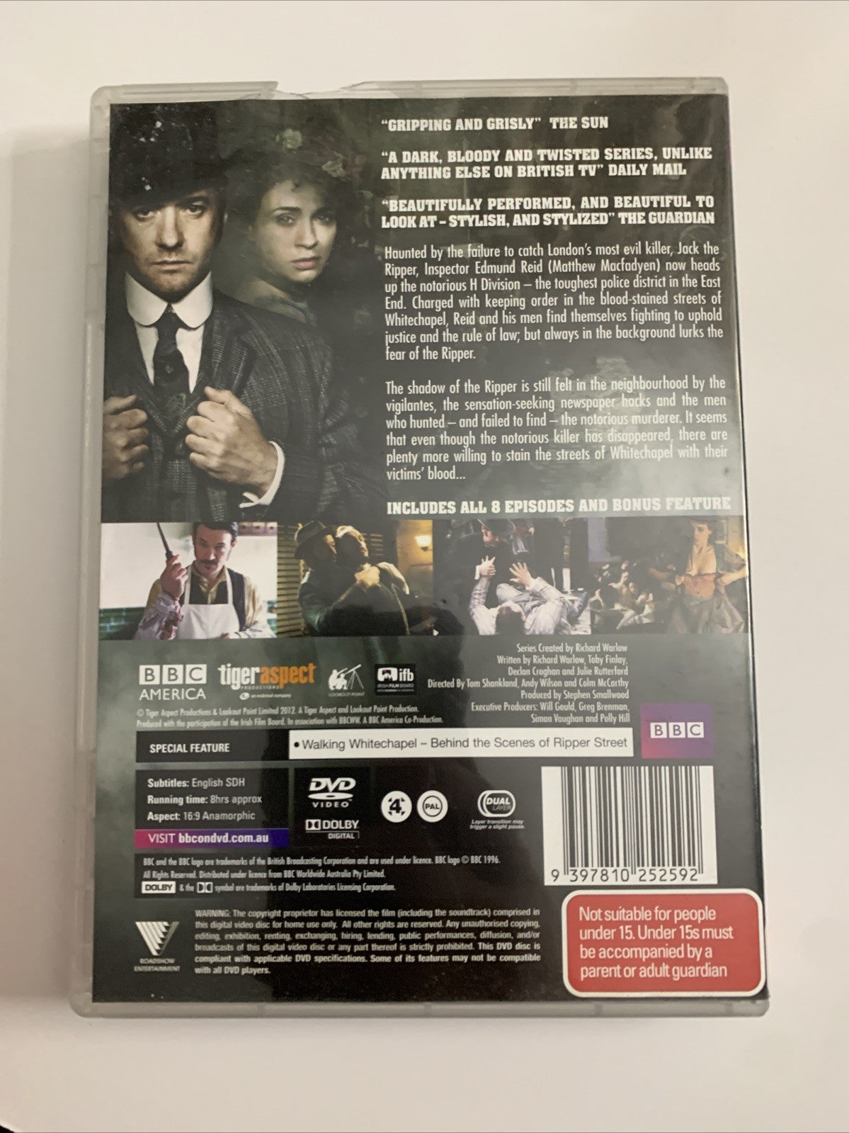 Ripper Street : Season 1 (DVD, 2012) BBC Region 4