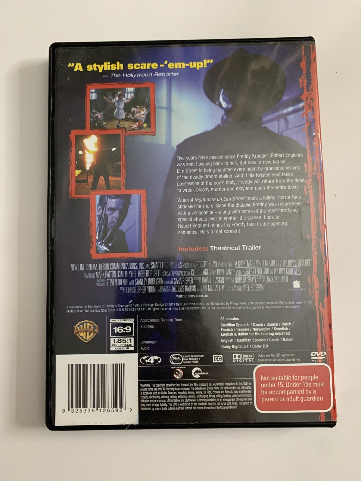 Nightmare On Elm Street 2: Freddy's Revenge (DVD, 1986) Horror Region 4