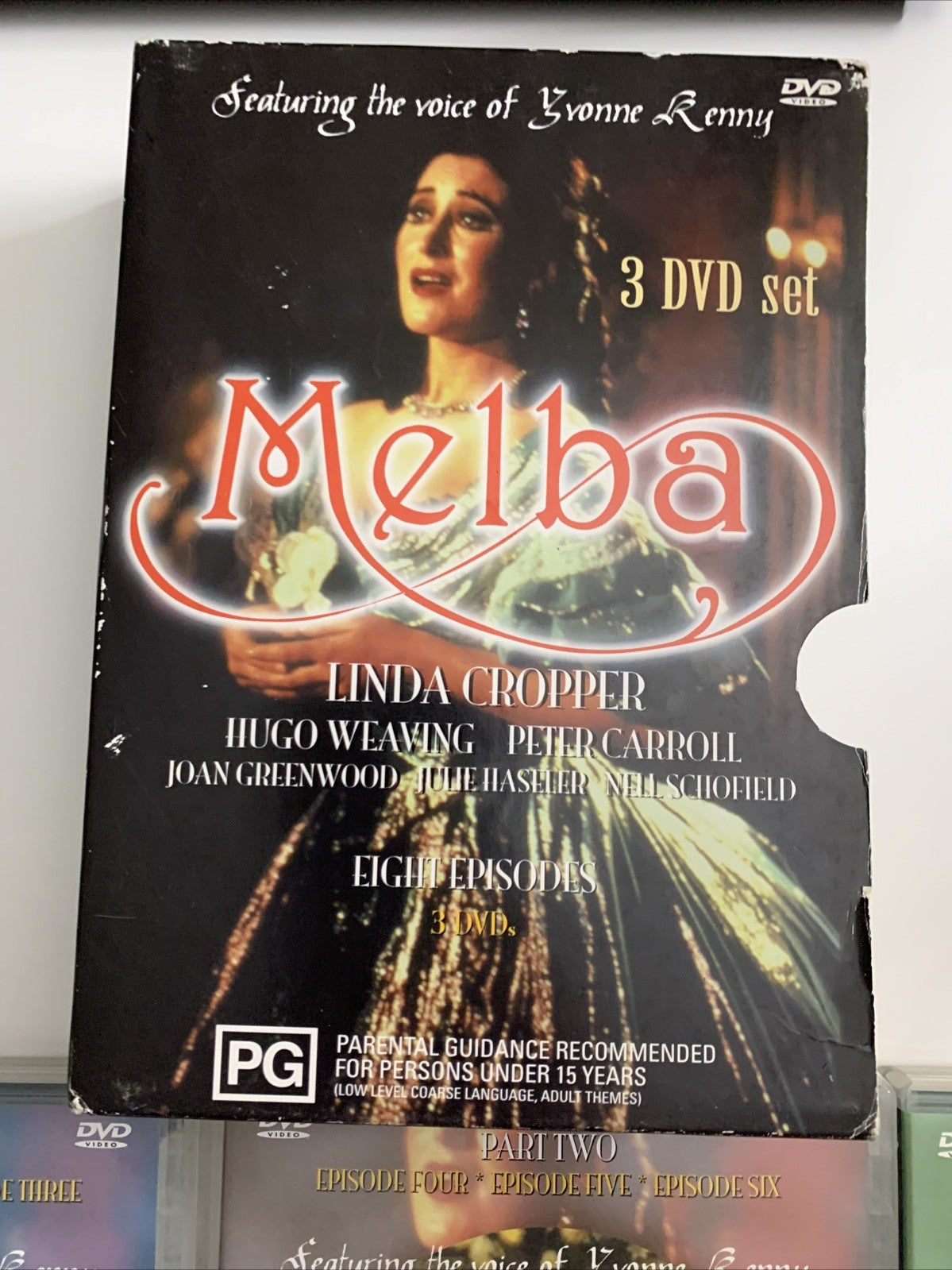 Melba (DVD, 1988) Complete Mini Series Linda Cropper, Hugo Weaving All Regions