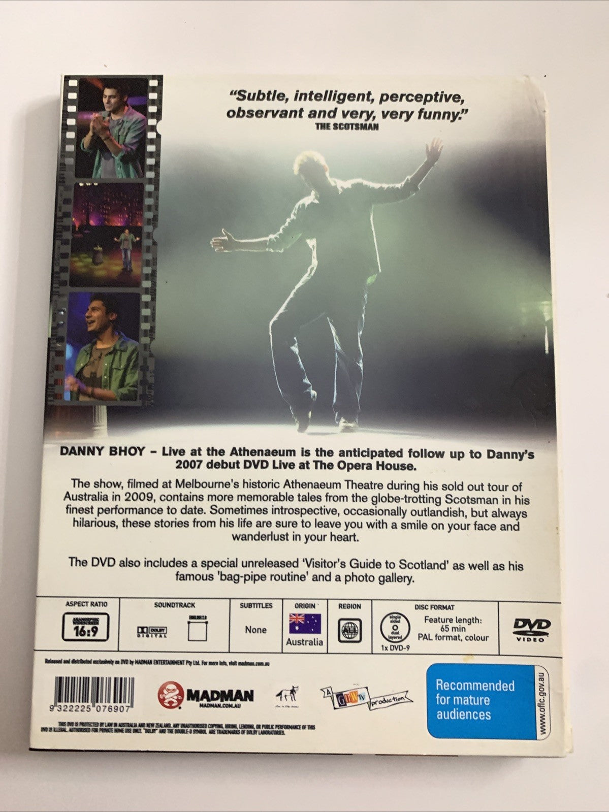 Danny Bhoy : Live At The Athenaeum (DVD, 2007) All Regions