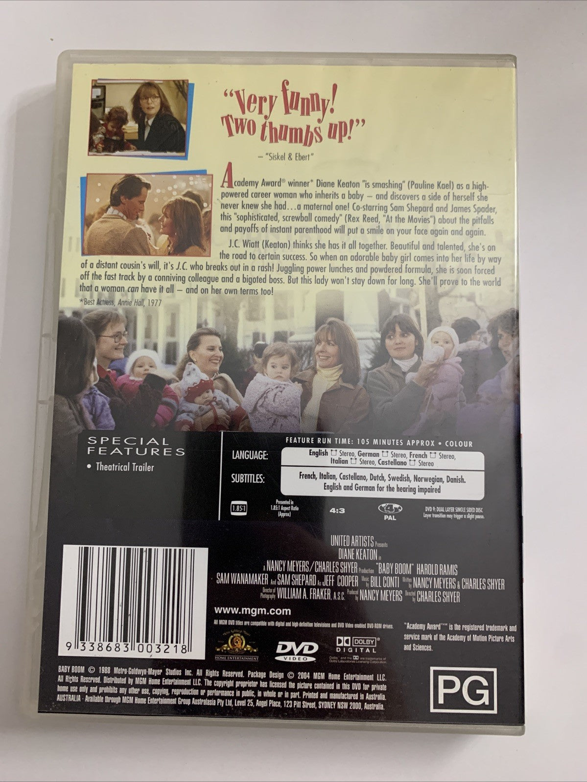 Baby Boom (DVD, 1987) Diane Keaton, Harold Ramis, Sam Shepard Region 4