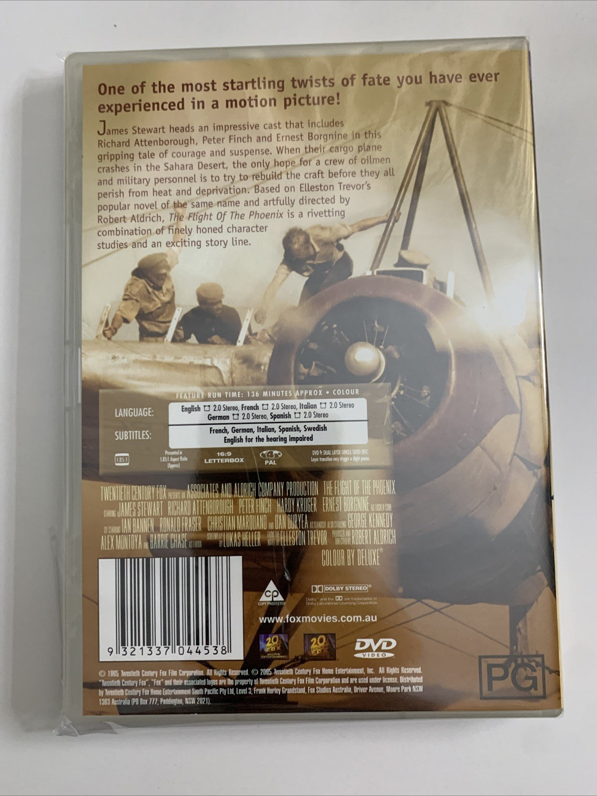 The Flight Of The Phoenix (DVD, 1965) Richard Attenborough, James Stewart NEW