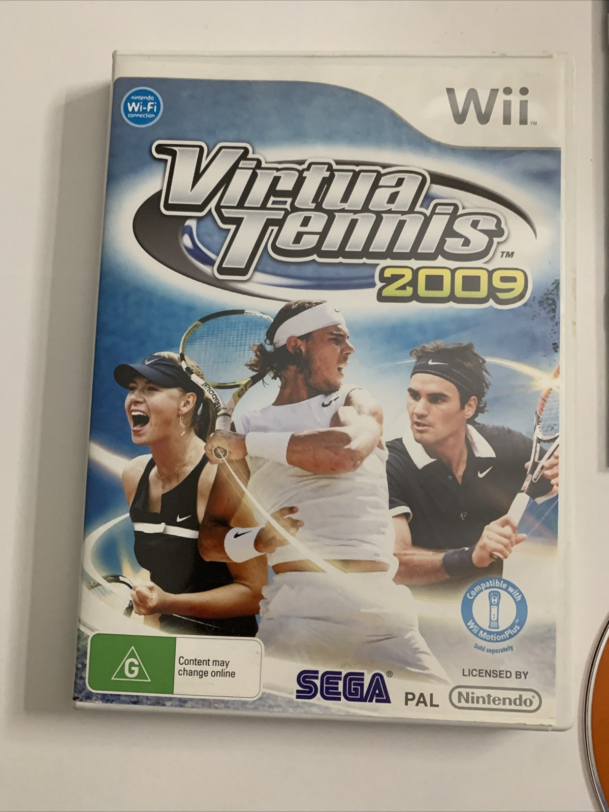 Virtua Tennis 2009 Nintendo Wii PAL Game Complete