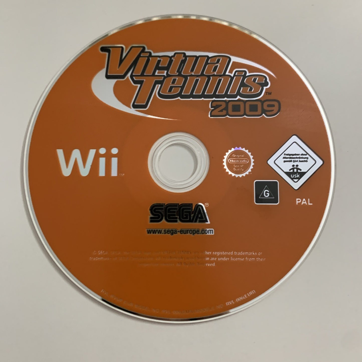 Virtua Tennis 2009 Nintendo Wii PAL Game Complete