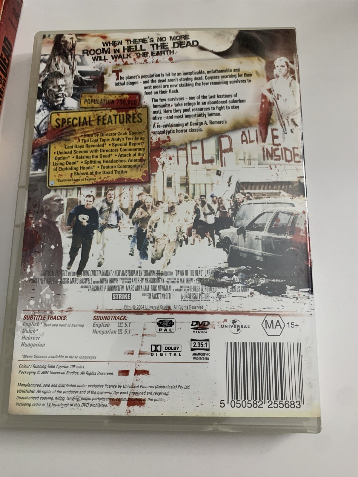 Dawn Of The Dead (DVD, 2004) Jake Weber, Ving Rhames Region 4 &2