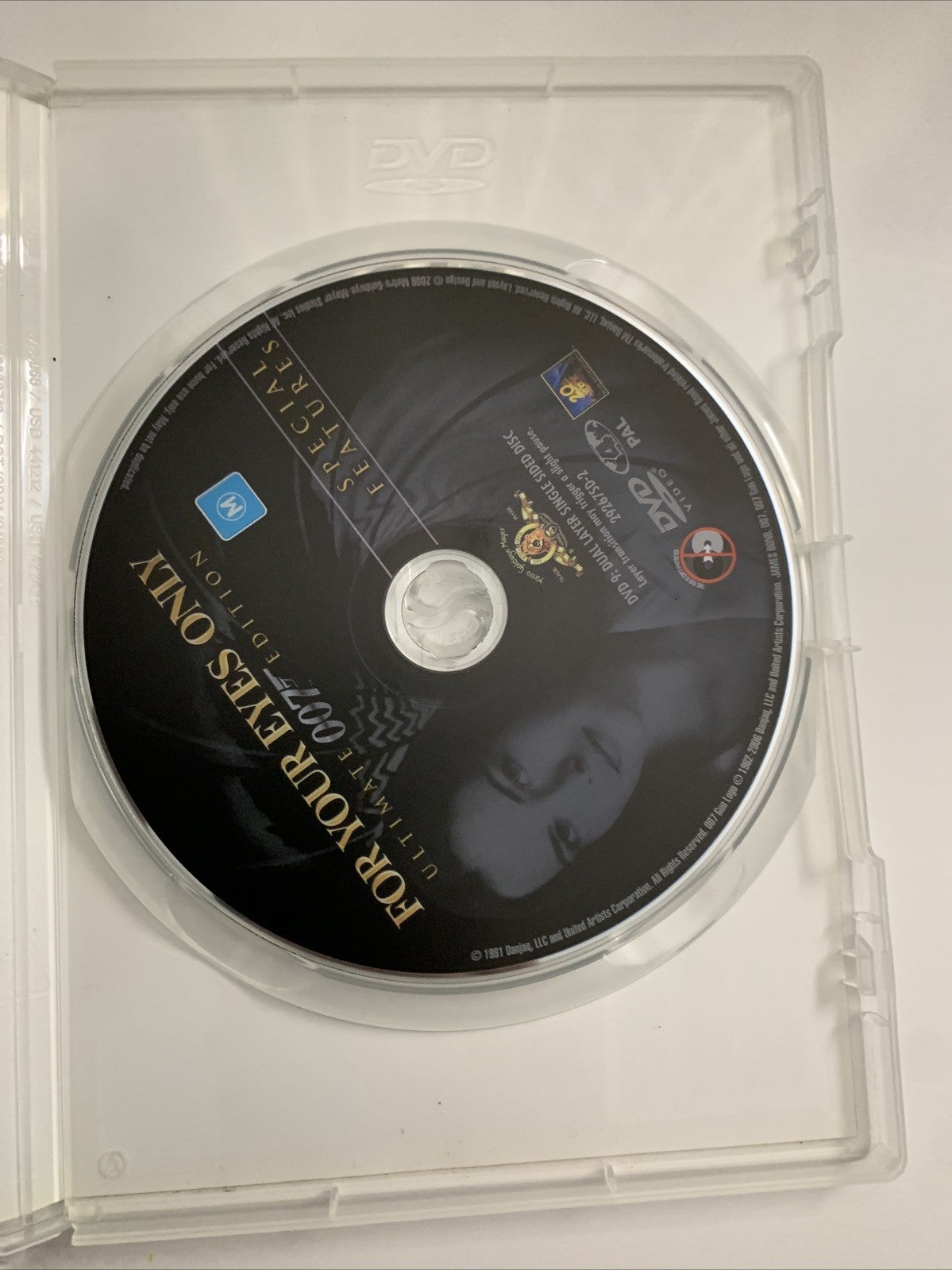 For Your Eyes Only James Bond 007 (DVD, 1981) Roger Moore Region 4