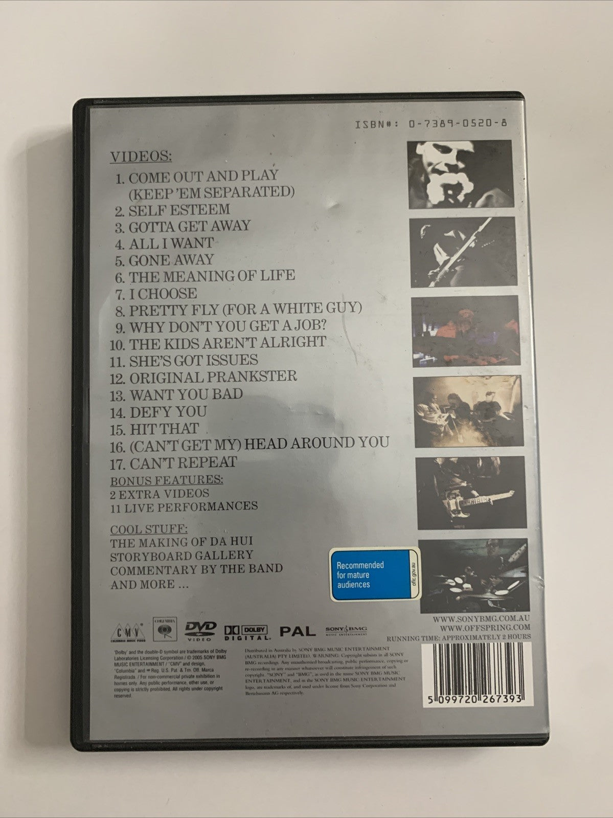 The Offspring : Complete Music Video Collection (DVD) All Regions