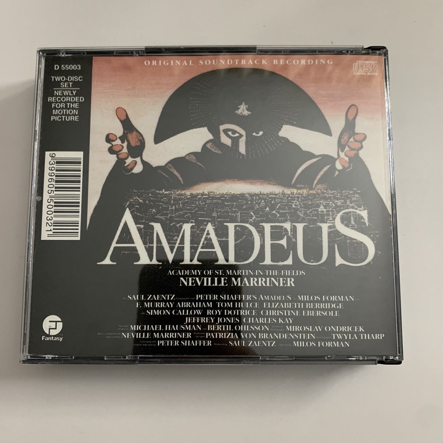 Amadeus OST (Original Film Soundtrack Recording) (CD, 1987) 2-Disc Australia
