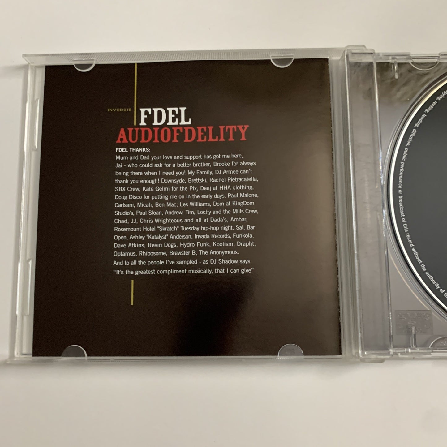 Fdel – Audiofdelity (CD, 2006) Album