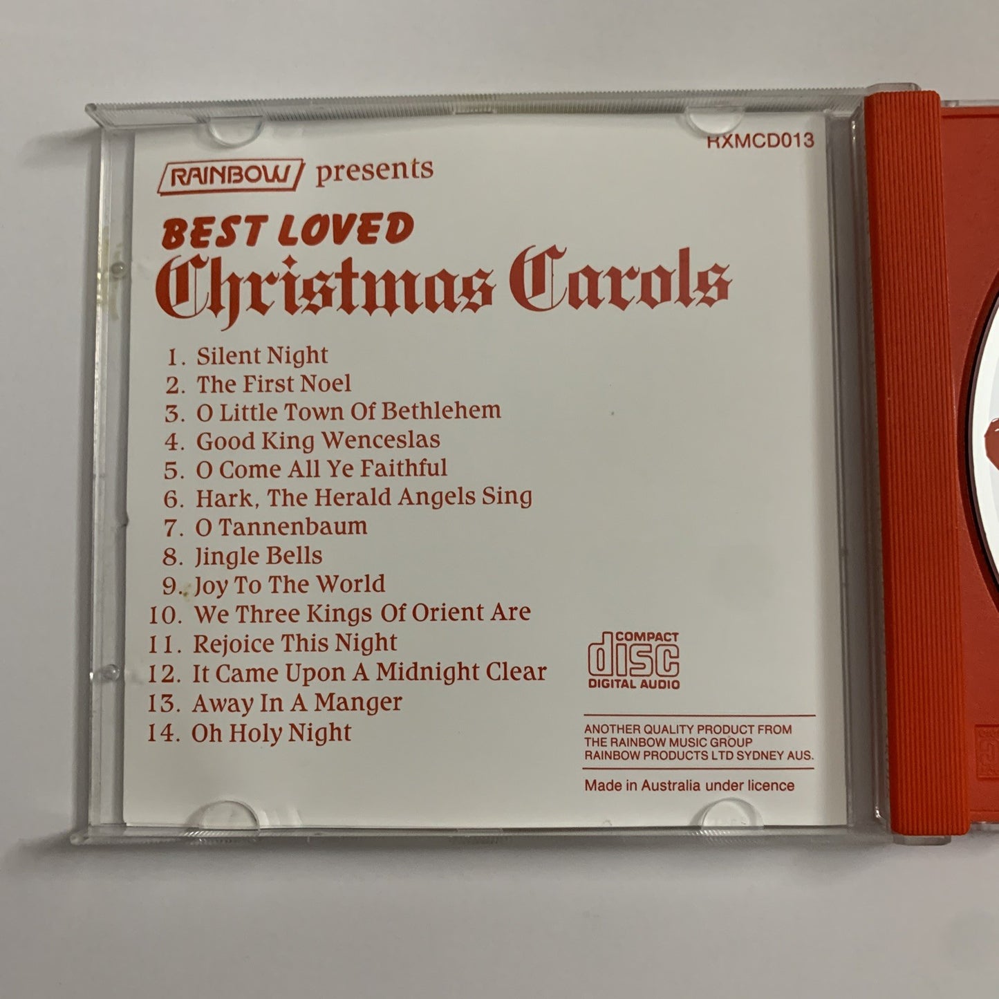 Rainbow Presents Best Loved Christmas Carols (CD) Album