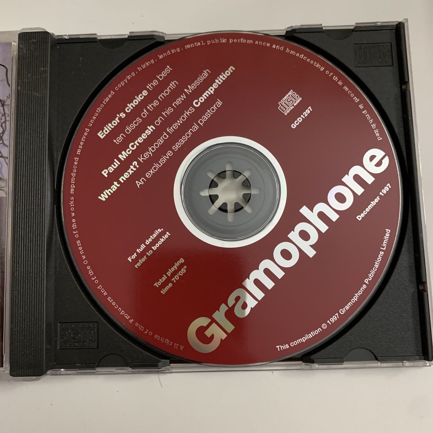 Gramophone December 1997 Editors Choice (CD, 1997) GCD1297