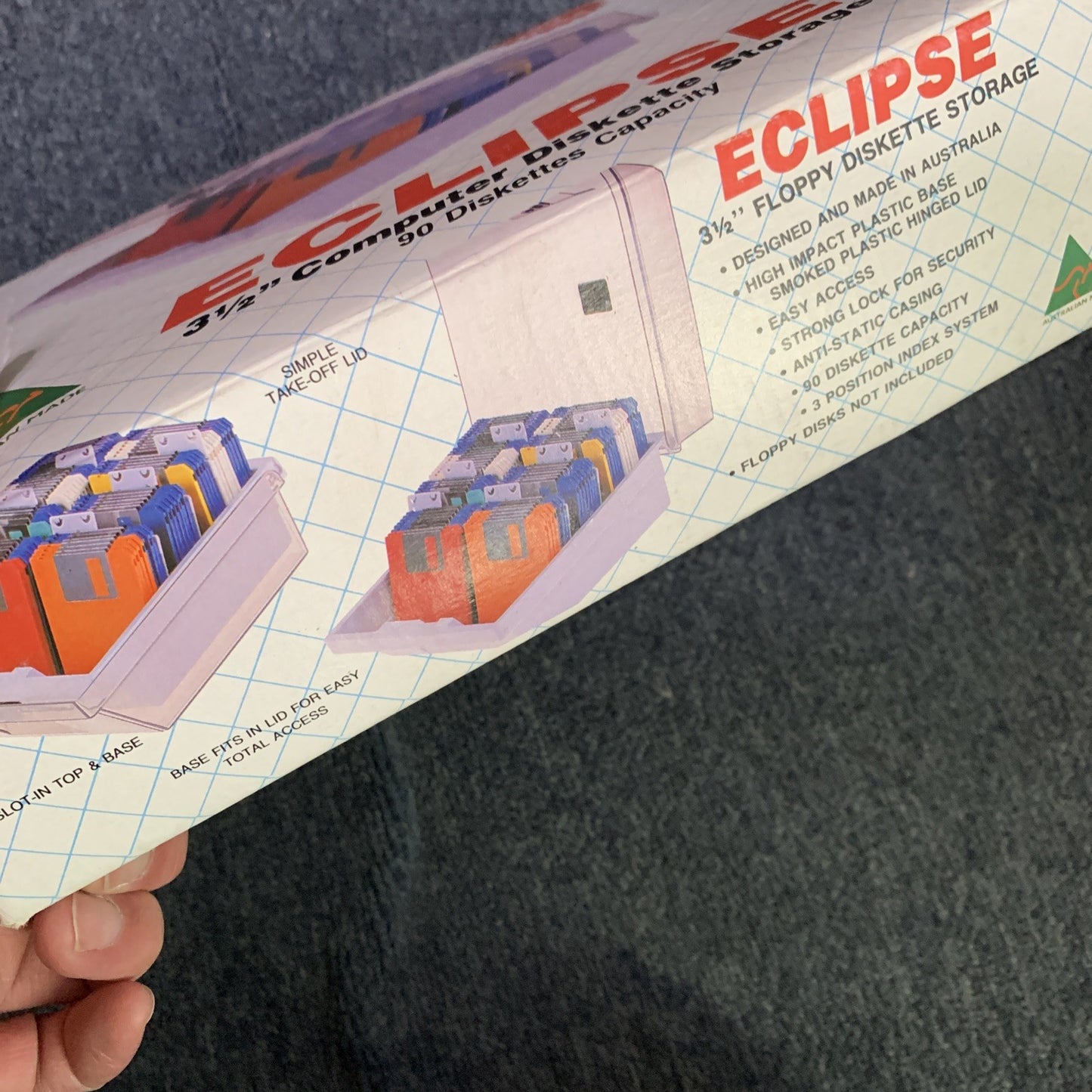 Eclipse 3.5" Floppy Disk Storage 90 Capacity NEW