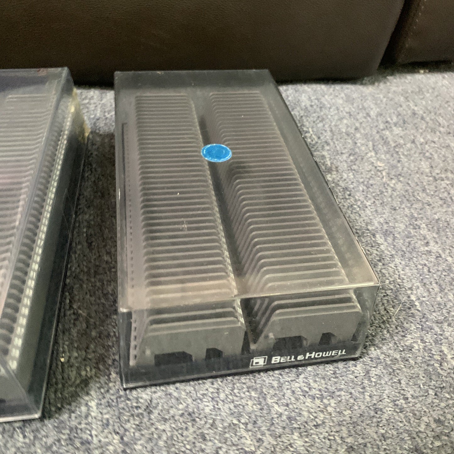 2x Bell & Howell 35mm Slide Film Storage Cases 80 Slot Holders Vintage