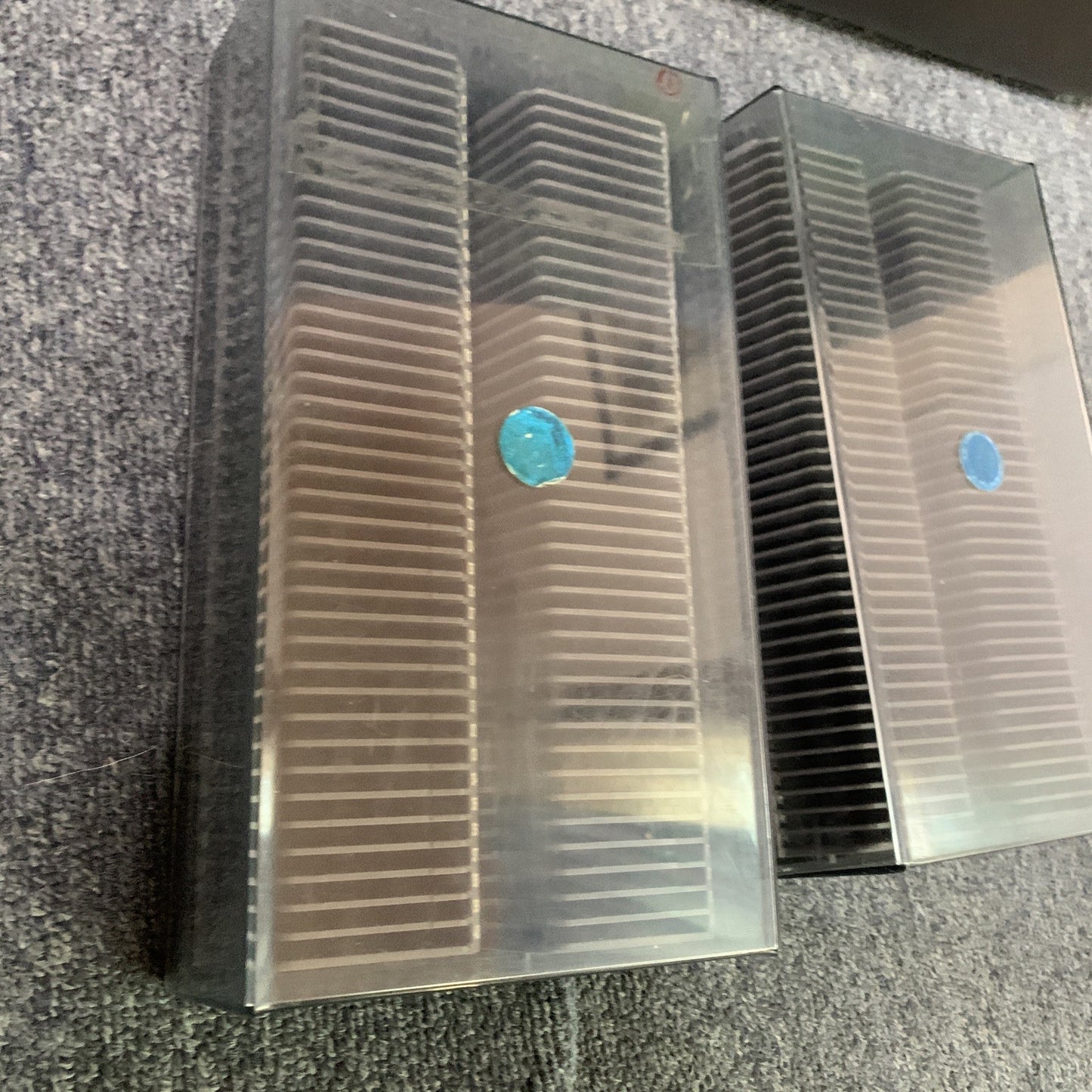 2x Bell & Howell 35mm Slide Film Storage Cases 80 Slot Holders Vintage
