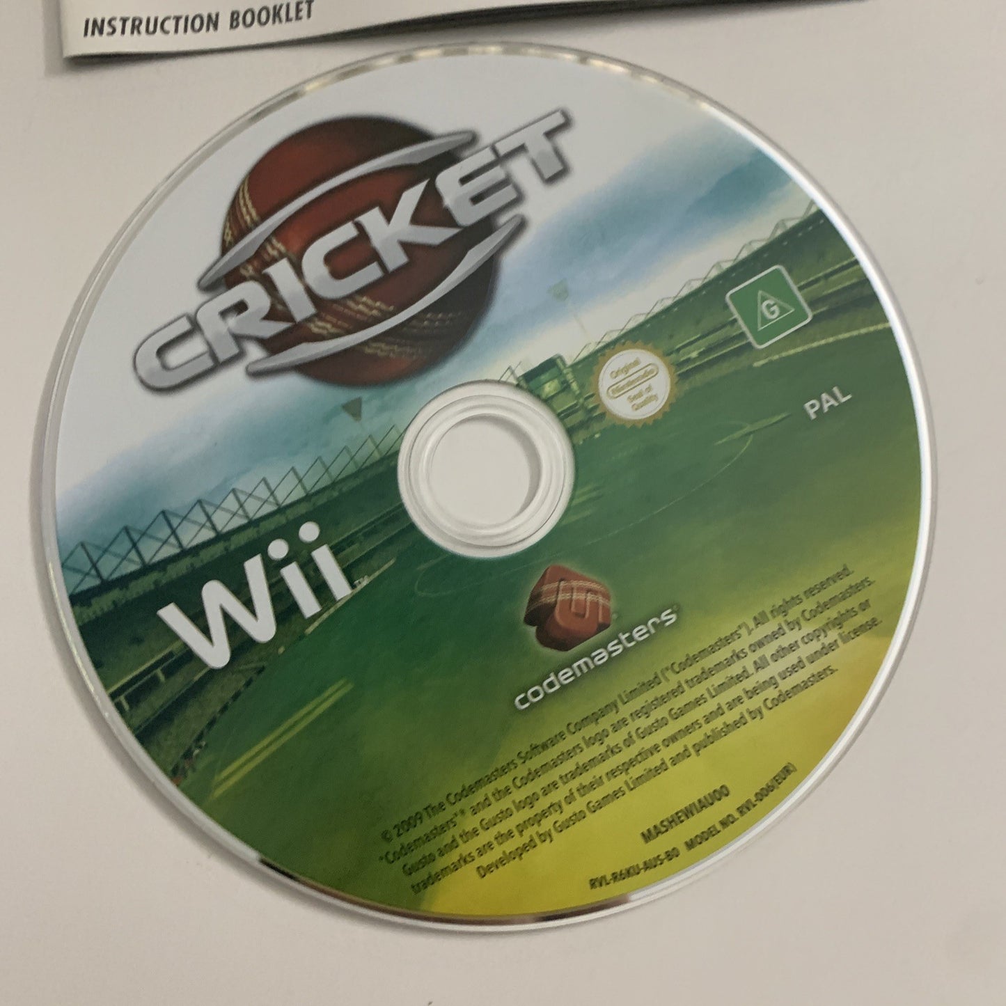 Cricket Nintendo Wii PAL 2008 Game Complete
