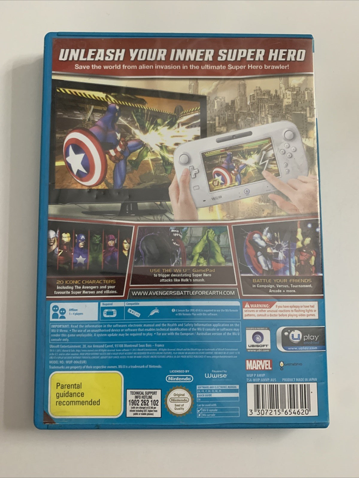 Marvel Avengers: Battle for Earth Nintendo Wii U PAL 2012 Game