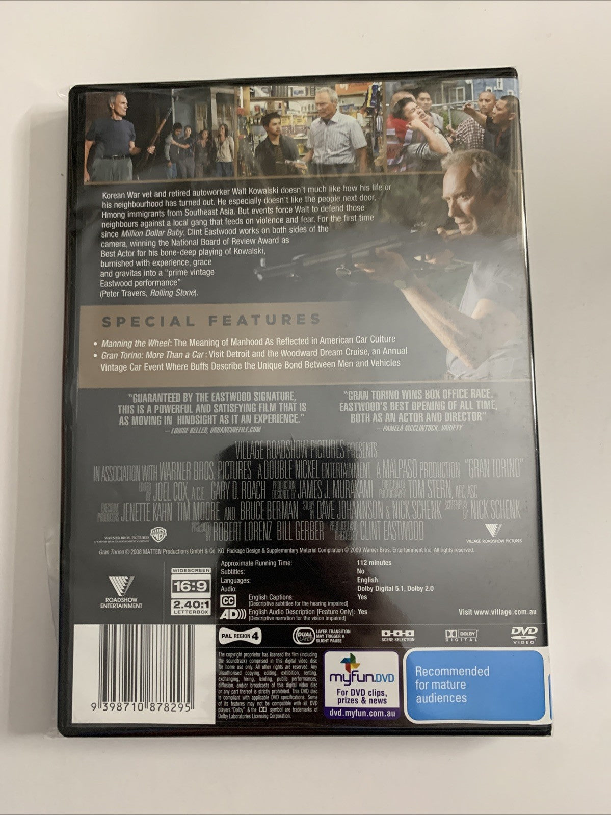 Gran Torino (DVD, 2008) Clint Eastwood Region 4 NEW