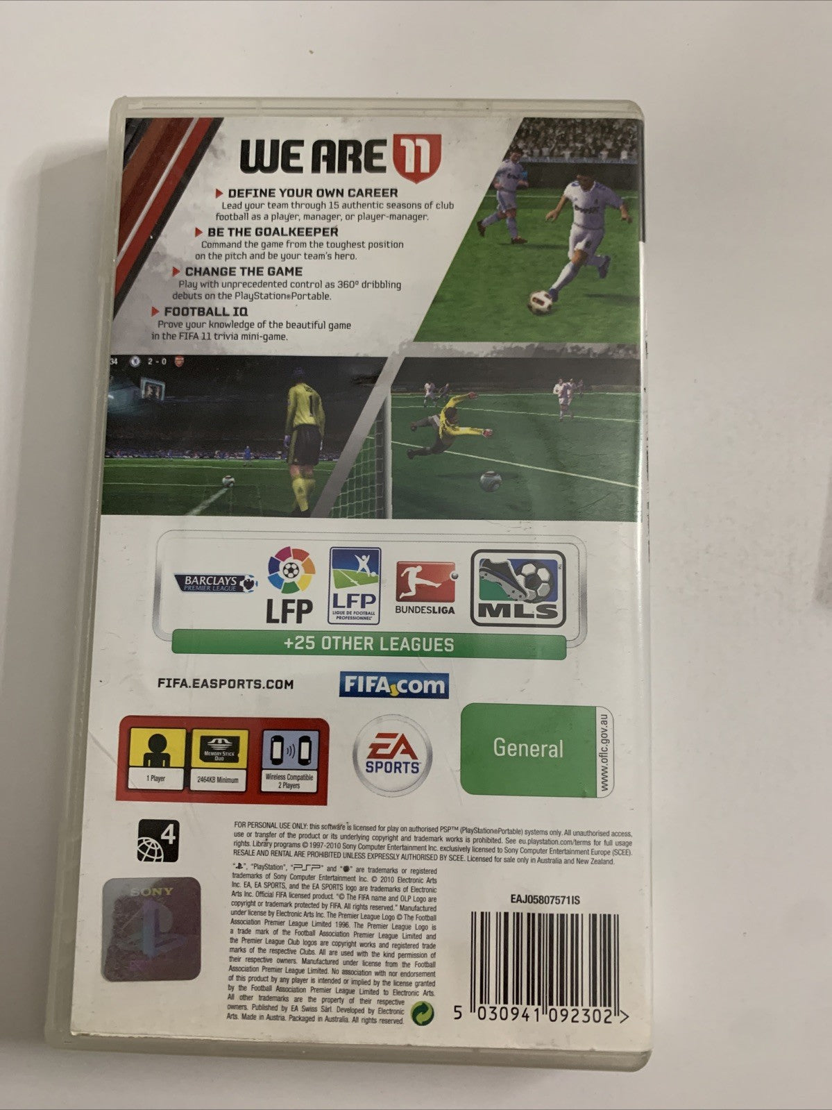 FIFA 11 PSP Sony Playstation Portable 2011 Game Complete