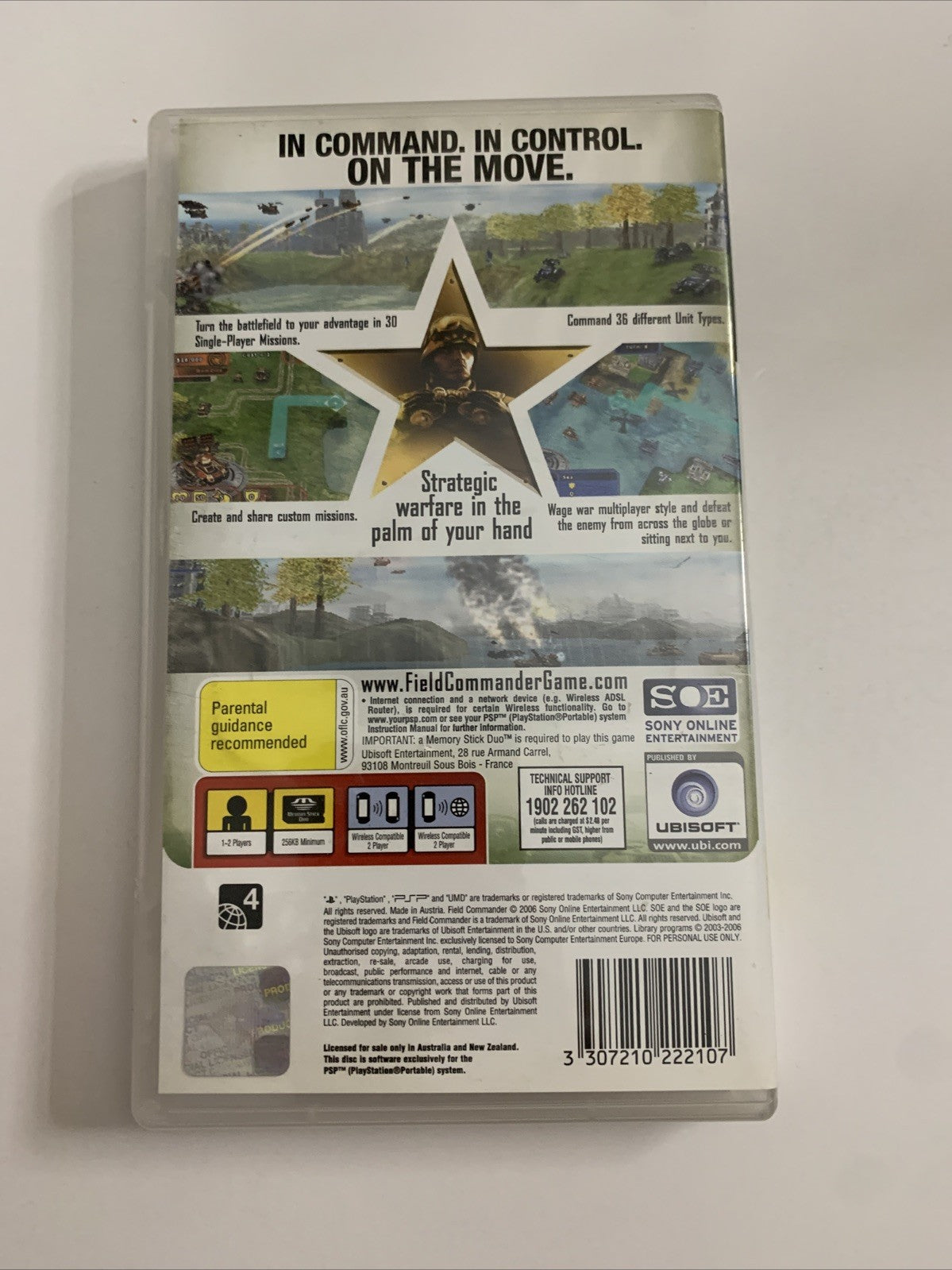 Field Commander Sony PSP PlayStation Portable Strategy Game