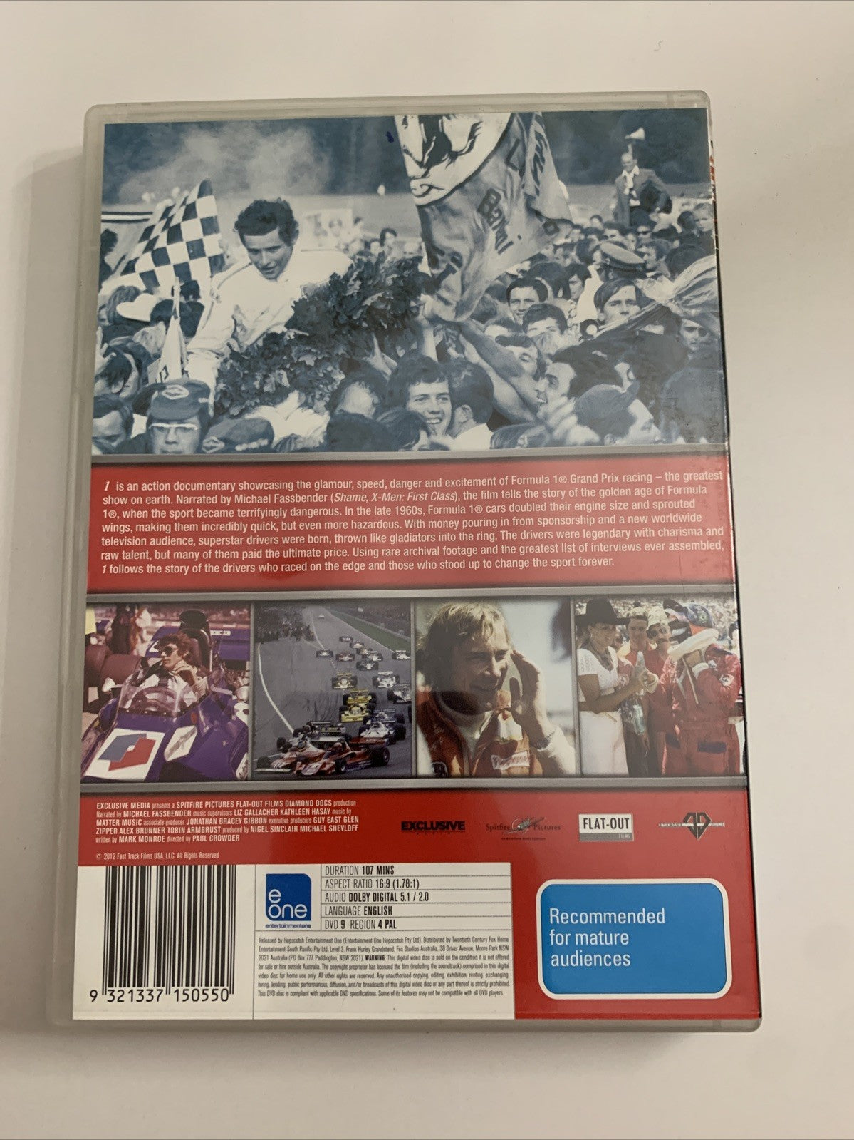 1 (DVD, 2013) F1 Formula 1 Documentary Region 4