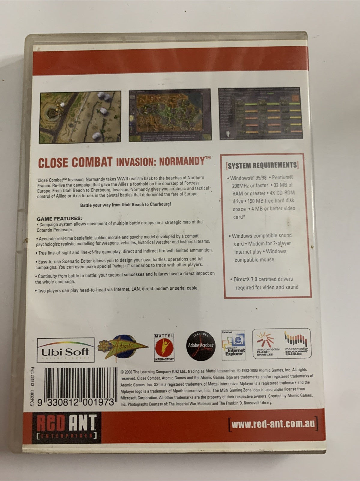 Close Combat V: Invasion Normandy PC Windows CD-ROM Strategy Game