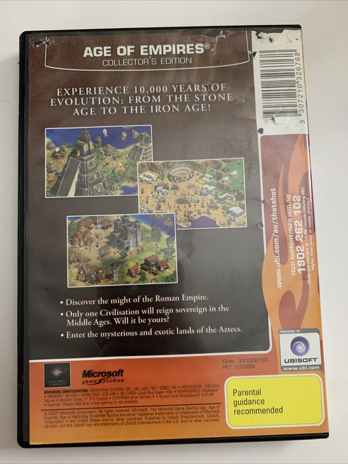Age Of Empires Collectors Edition PC DVD-ROM 2003 Strategy Game