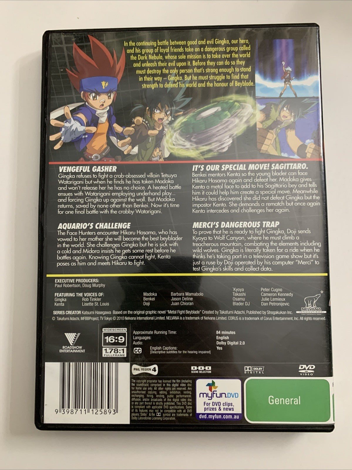 Beyblade Metal Fusion Aquario's Challenge : Volume 2 (DVD, 2003) Region 4