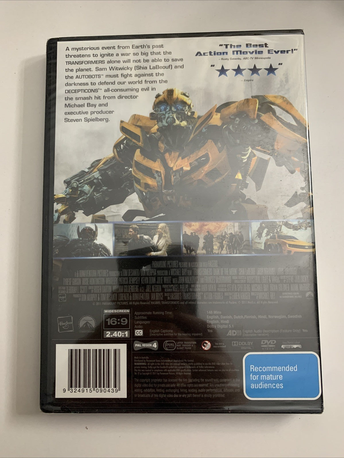 Transformers : Dark Of The Moon (DVD, 2011) Region 4 NEW