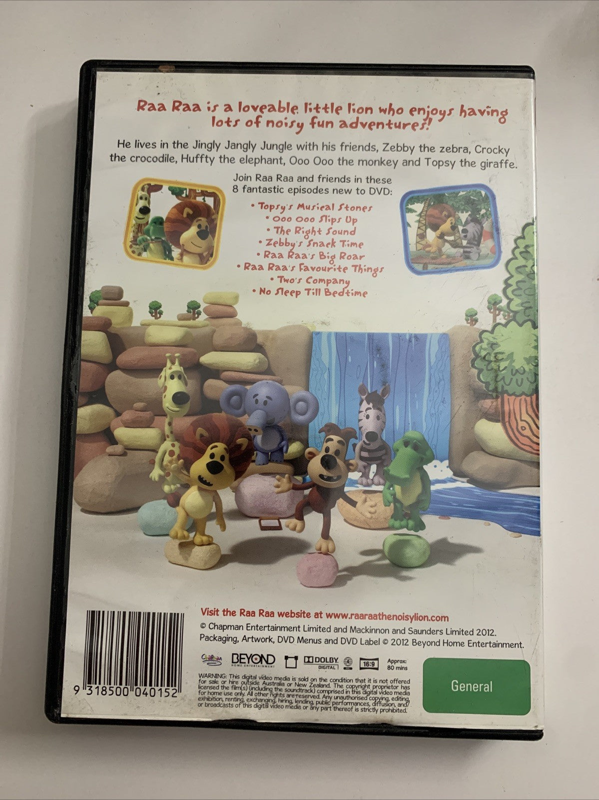 Raa Raa The Noisy Lion : Welcome To The Jingly Jangly Jungle (DVD, 2011) Region4
