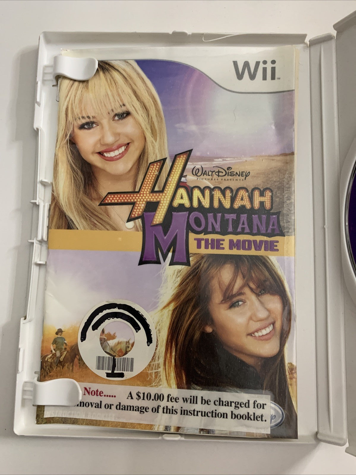 Hannah Montana The Movie Nintendo Wii PAL 2009 Walt Disney Game